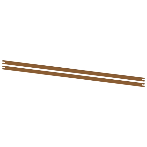 Busbar PE 2 x 20 x 5 mm - Image 2