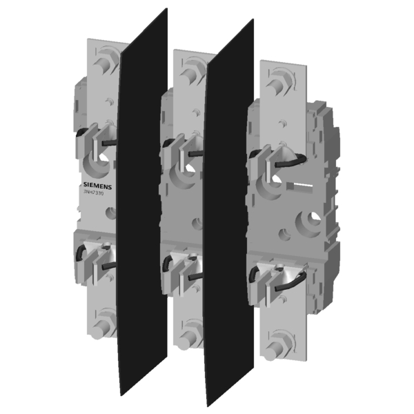 HRC fuse base plastic Sz. 2 3-pole 400A 690V flat terminal - Image 3
