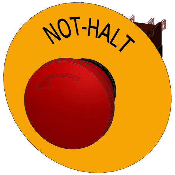 Emergency stop mushroom pushbutton - Image 3