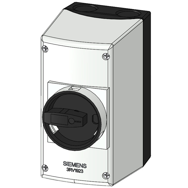 Molded-plastic enclosure for surface mounting Degree of protection IP55 with N and PE terminal Can be locked in O position 54 mm with metric cable gland No UL/CSA approval - Image 3