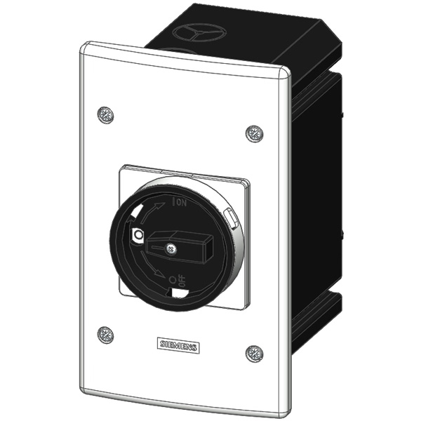molded-plastic enclosure for flush mounting with rotary operating mechanism - Image 3