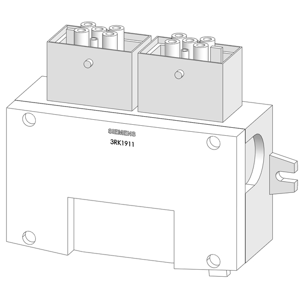 ECOFAST Energy TT clamping connector for feeder 6 mm2 2 x Q4/2 socket - Image 2