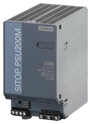 Alimentation SITOP PSU200M, 1- et 2-phasée DC 24 V/5 A