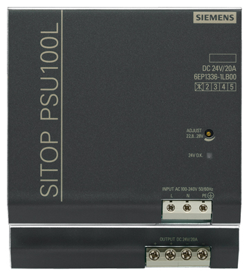 Alimentation SITOP PSU100L, 1-phasée DC 24 V/20 A