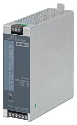 Alimentation régulée SITOP PSU2600 24 V/5 A Entrée: 230 V AC Sortie: DC 24 V/5 A