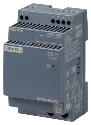 Alimentation LOGO!Power, 1-phasé DC 24 V/2,5 A