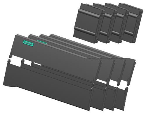 SIMATIC S7-1200 Couvercles avant CPU 1217 VPE 4
