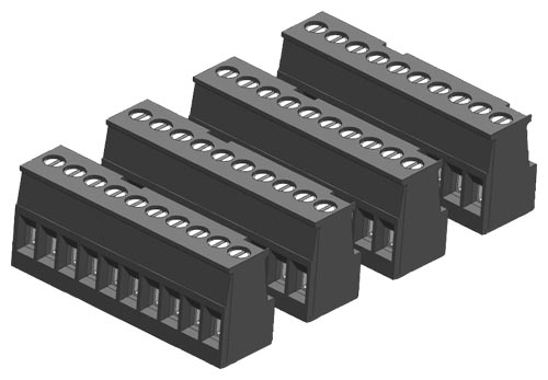 SIMATIC S7-1200 Bornier à vis étamé 10 broches, VPE 4
