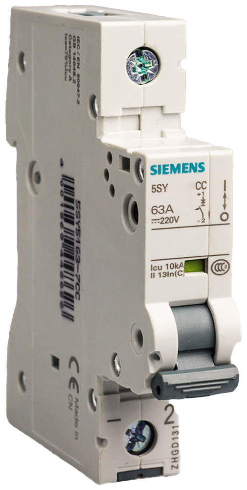 Aptomat tép (MCB) Siemens 5SY, 1 cực, đặc tính C, 10 A, 10 kA