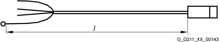 Signal cable pre-assembled type: 6FX8002-2CP00 for handwheel 840D on COM board 4x (2x0.18) C MOTION-CONNECT 800PLUS trailable, UL/CSA, DESINA Dmax=...