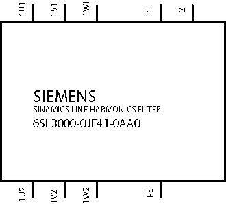SINAMICS Line harmonics filter Input 380-480V 3AC, 50/60 Hz 560kW for reduction of the Low-frequency line harmonics