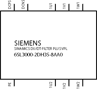 Filtr du/dt 575 A, IP00