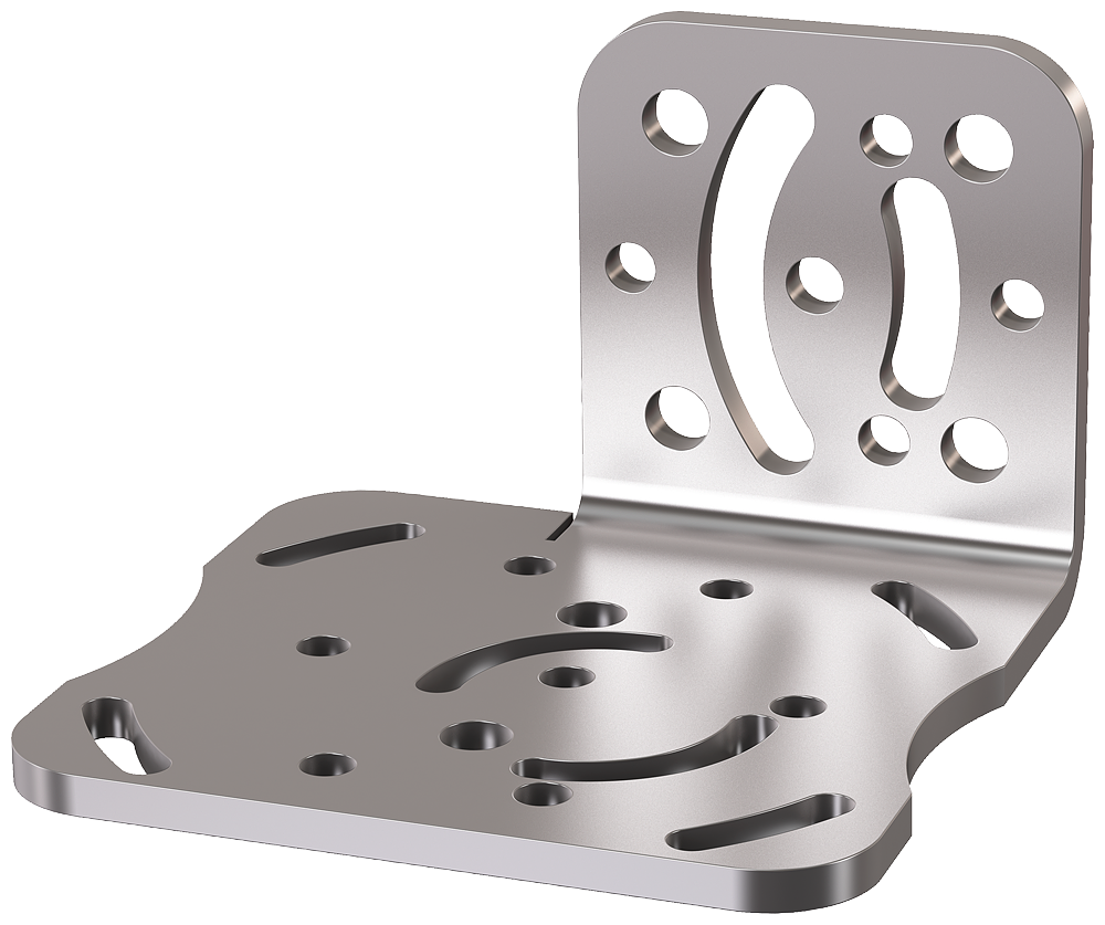 MV440-MV500 mounting plate; Material: stainless steel (4 mm) - Image 2