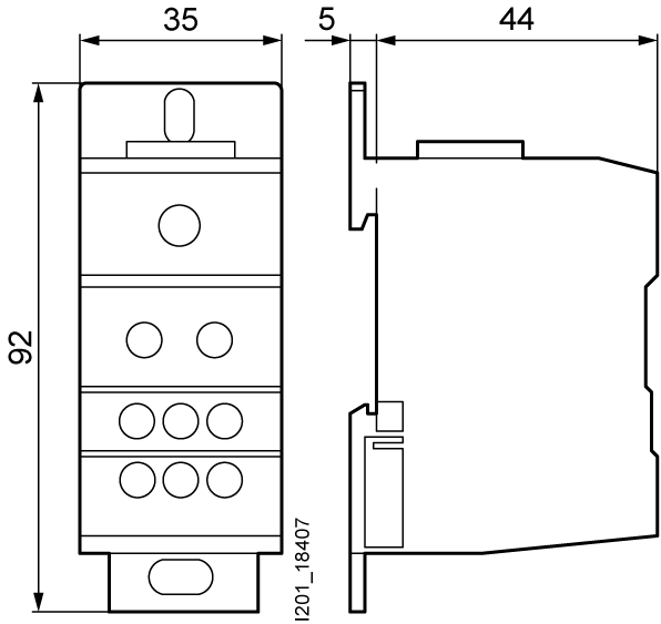 Blok rozváděče 1pól., 160A, 690V vstup: 1x 10-70mm2 výstup: 6x 2,5-16mm2