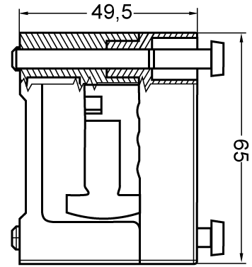 N/PE držák přípojnice F R ploché měděné profily pro přípojnice 5/10 mm