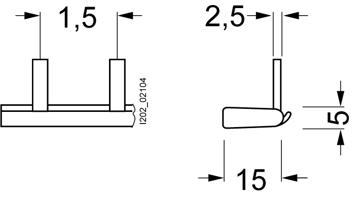 Kolíková přípojnice 25mm2, 1fáz., 37x 1fáz., 1000mm lze zaříznout
