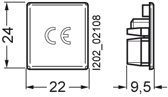 Koncová krytka 2 a 3fáz. pro kolíkové přípojnice podle UL 508