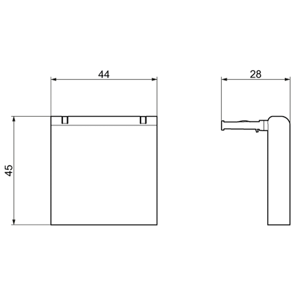 Víko pro zásuvky 5TE68 lze nasadit na 5TE6800, 5TE6803 a 5TE6804
