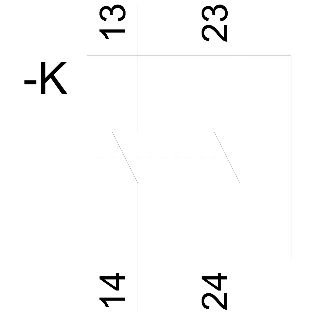 5ST3011 Pomocný proudový spínač 2NO pro jistič 5SL, 5SY, 5SP vestavný spínač 5TL1, proudový chránič/