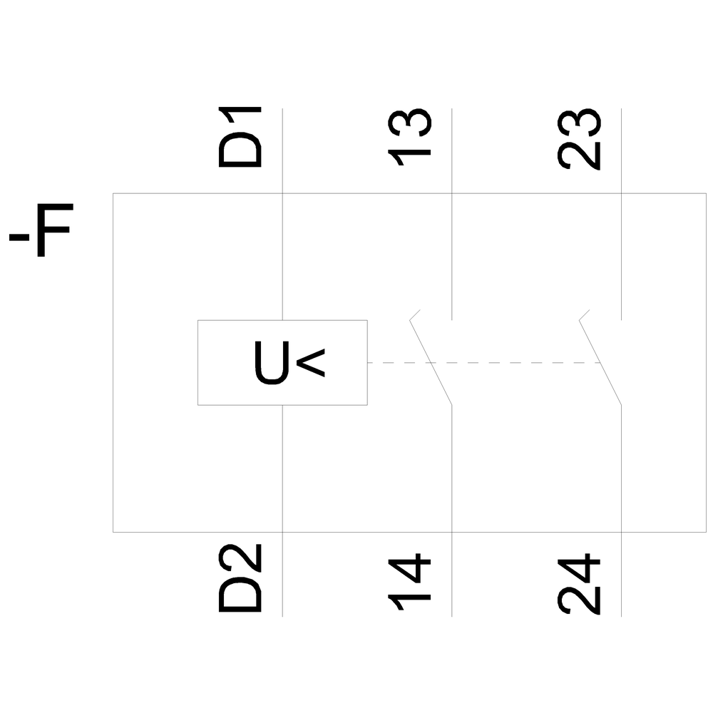 Podpěťová spoušť DC 110V, se 6 svorkami pro jistič 5SL4