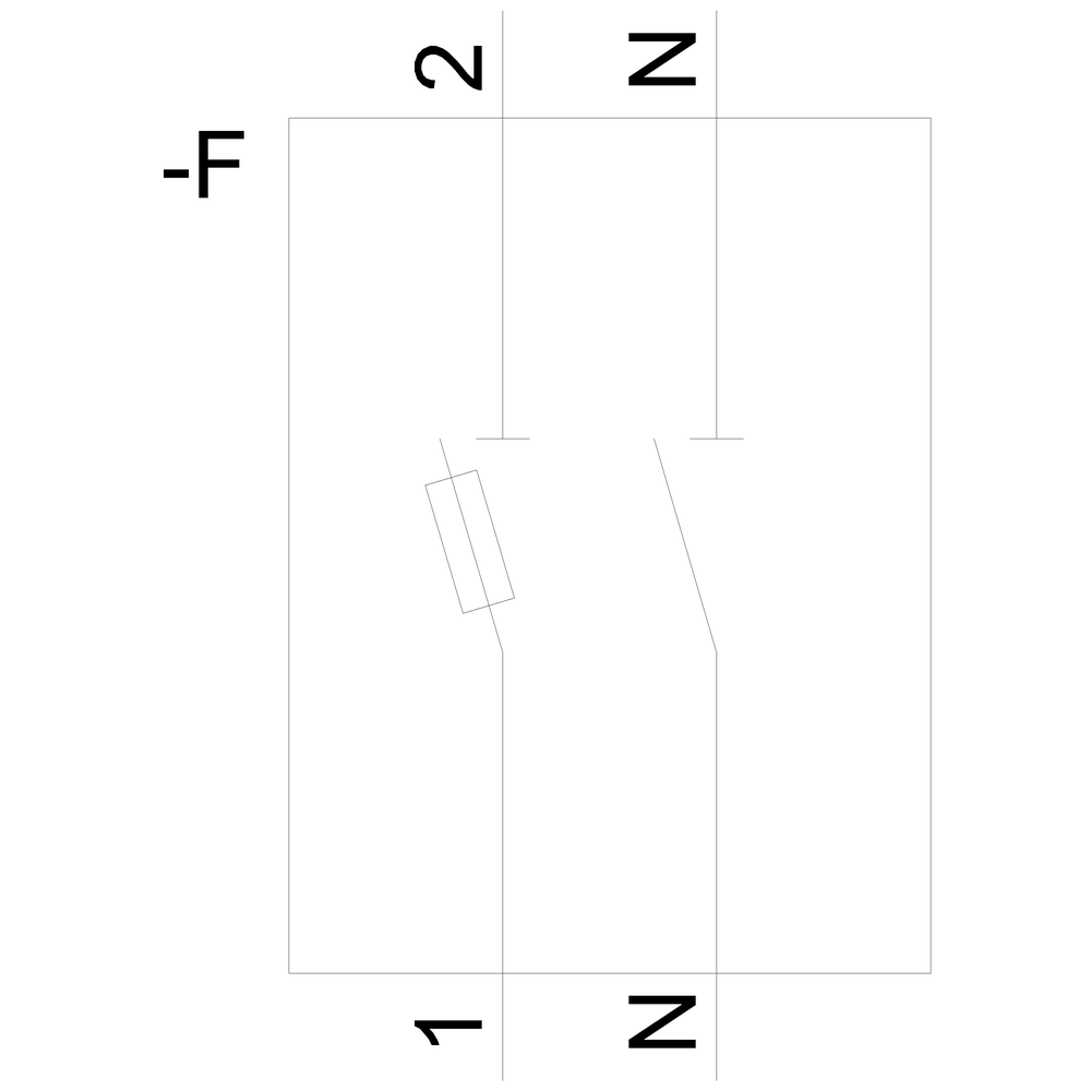 3NW7054 SENTRON, držák válcové pojistky, 10x38 mm, 1pól.+N, jmenovitý proud: 32 A, jmenovité napětí