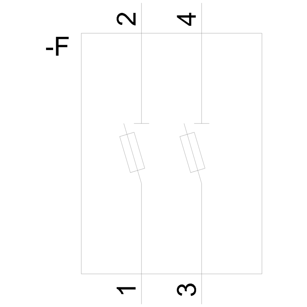 SITOR pojistkový spínač 10x 38, do 32A, 690V AC, 2pól.