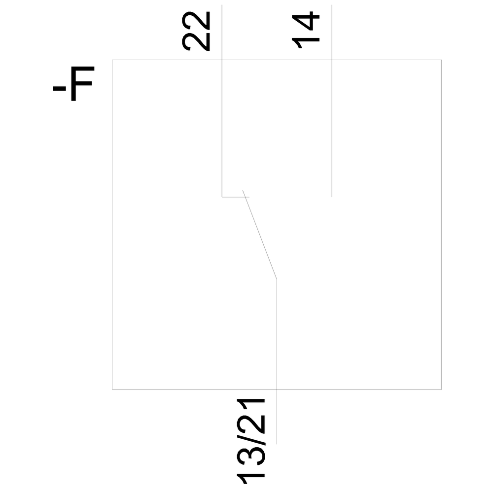 Pomocný proudový spínač 1CO pro spodek válcové pojistky vel. 14x 51mm