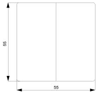 DELTA i-system kolébka dvojitá neutrální pro sériový spínač, titanová bílá