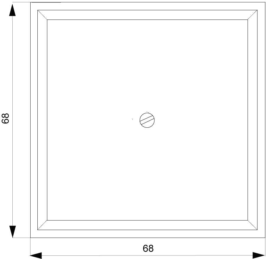 5TG1330 DELTA style zaslepovací krycí deska, titanová bílá