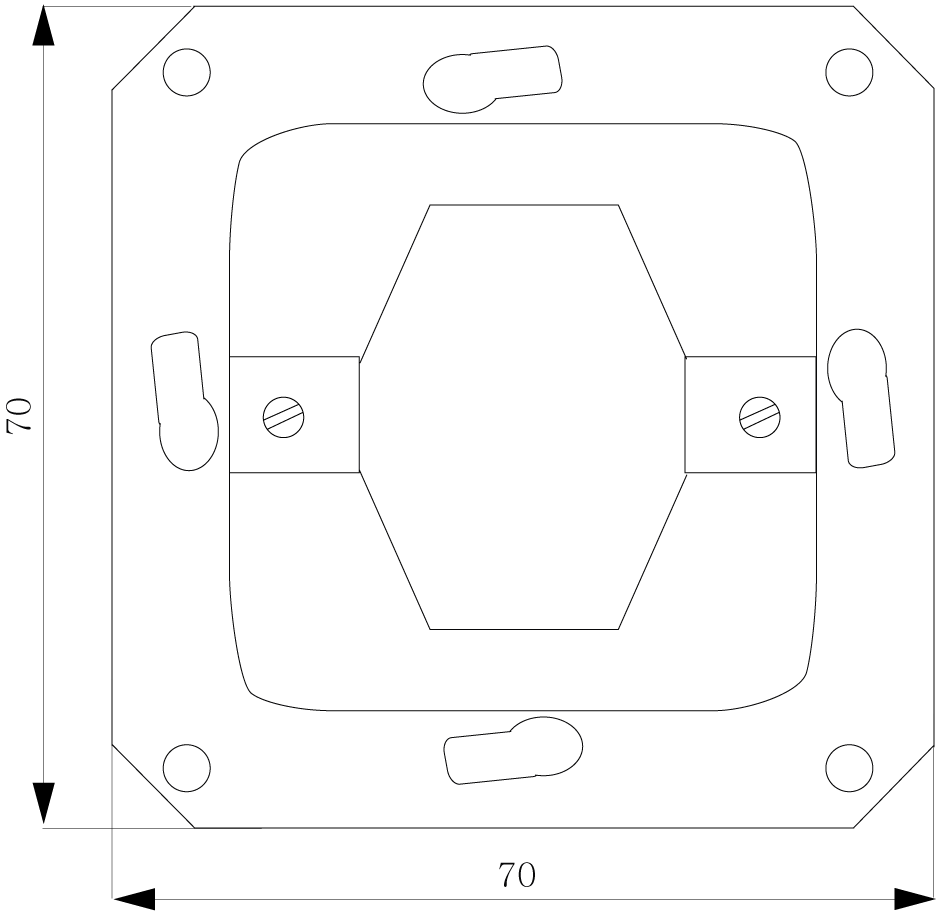 DELTA přístrojová vložka UP křížový spínač