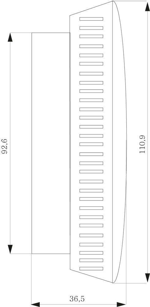 DELTA reflex detektor kouře, 230V provozovaný vč. 9V záložní baterie, připojitelný k síti, VdS