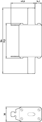 NH pojistková vložka, NH1, jmenovitý proud: 160 A, gG, jmenovité napětí AC: 690 V, jmenovité napětí DC: 440 V