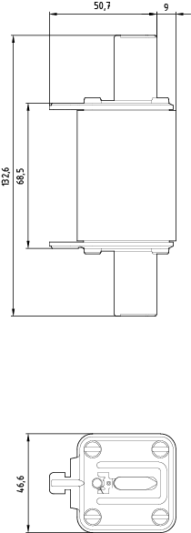 NH pojistková vložka, NH1, jmenovitý proud: 200 A, gG, jmenovité napětí AC: 500 V, jmenovité napětí DC: 440 V