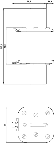 3NA3365 NH pojistková vložka, NH3, jmenovitý proud: 500 A, gG, jmenovité napětí AC: 500 V, jmenovité