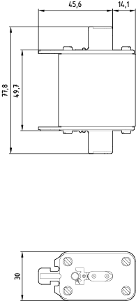 NH pojistková vložka, NH00, jmenovitý proud: 63 A, gG, jmenovité napětí AC: 690 V, jmenovité napětí DC: 250 V