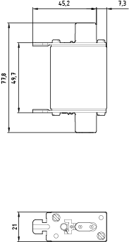NH pojistková vložka, NH000, jmenovitý proud: 20 A, gG, jmenovité napětí AC: 500 V, jmenovité napětí DC: 250 V