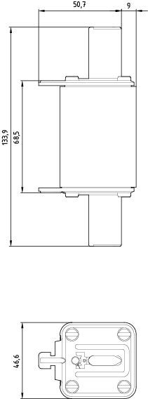 3NA7140 NH pojistková vložka, NH1, jmenovitý proud: 200 A, gG, jmenovité napětí AC: 500 V, jmenovité