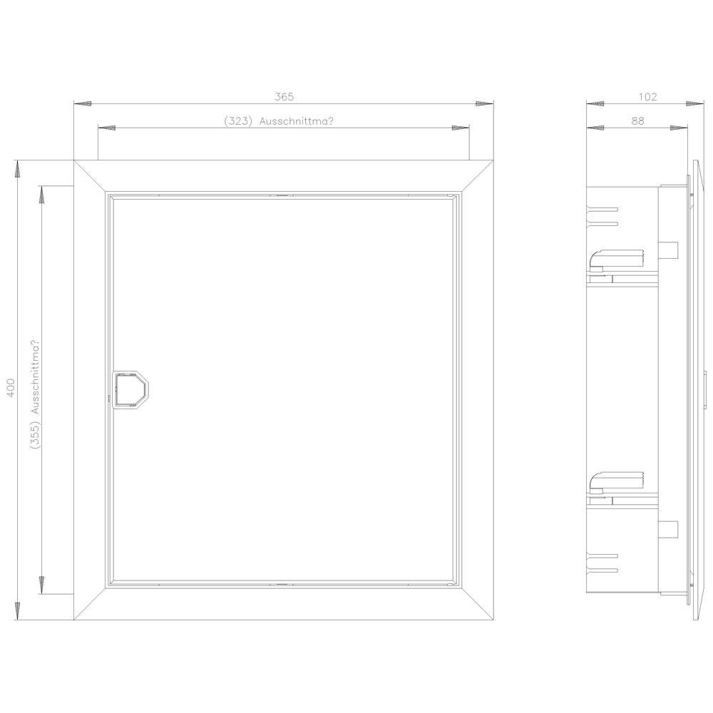 SIMBOX XL pod omítku 1řad.-1x 12 TE (14 TE) třída ochrany 2