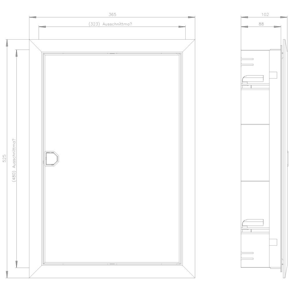 SIMBOX XL pod omítku 2řad.-2x 12 TE (14 TE) třída ochrany 2