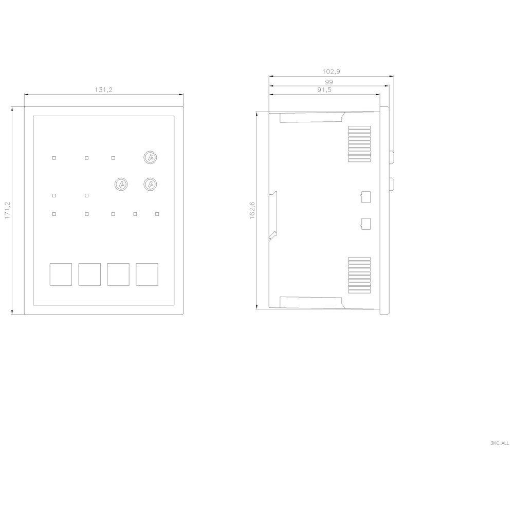 3KC9000-8EL10 Řídicí jednotka síťového přepínače ATC 3100 EN