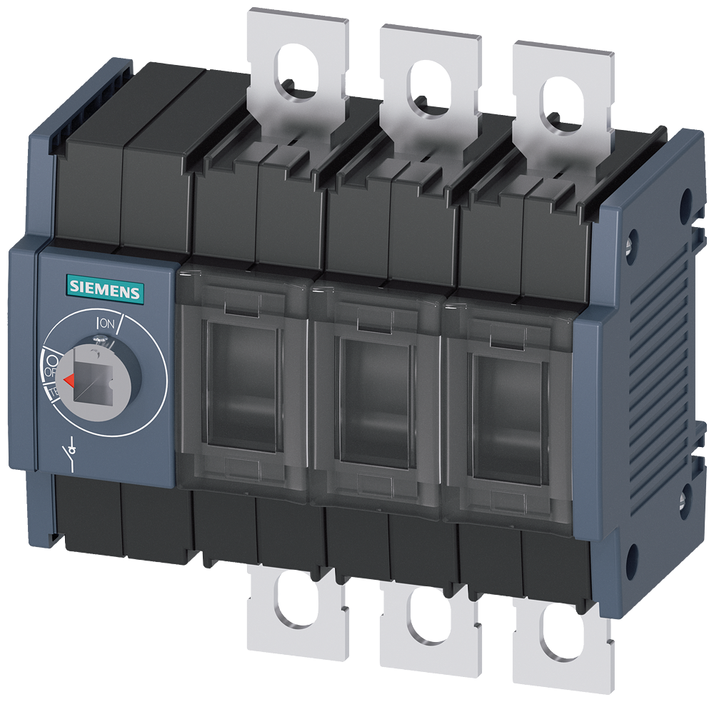 Zátěžový odpojovač 160A, konstr. vel. 2, 3pól. čelní pohon vlevo základní jednotka