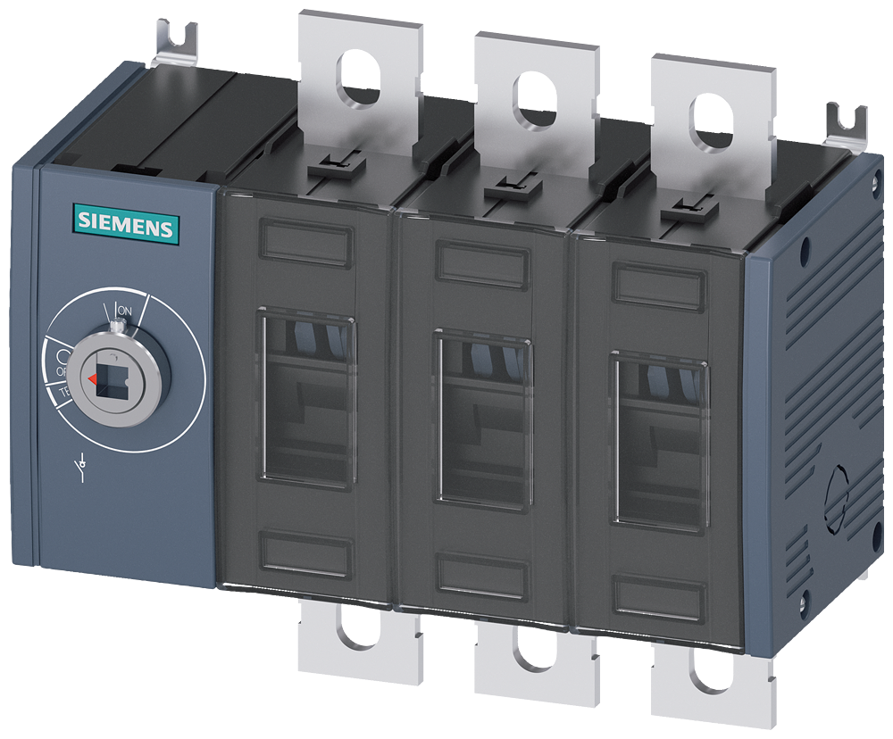 Zátěžový odpojovač 200A, konstr. vel. 3, 3pól. čelní pohon vlevo základní jednotka