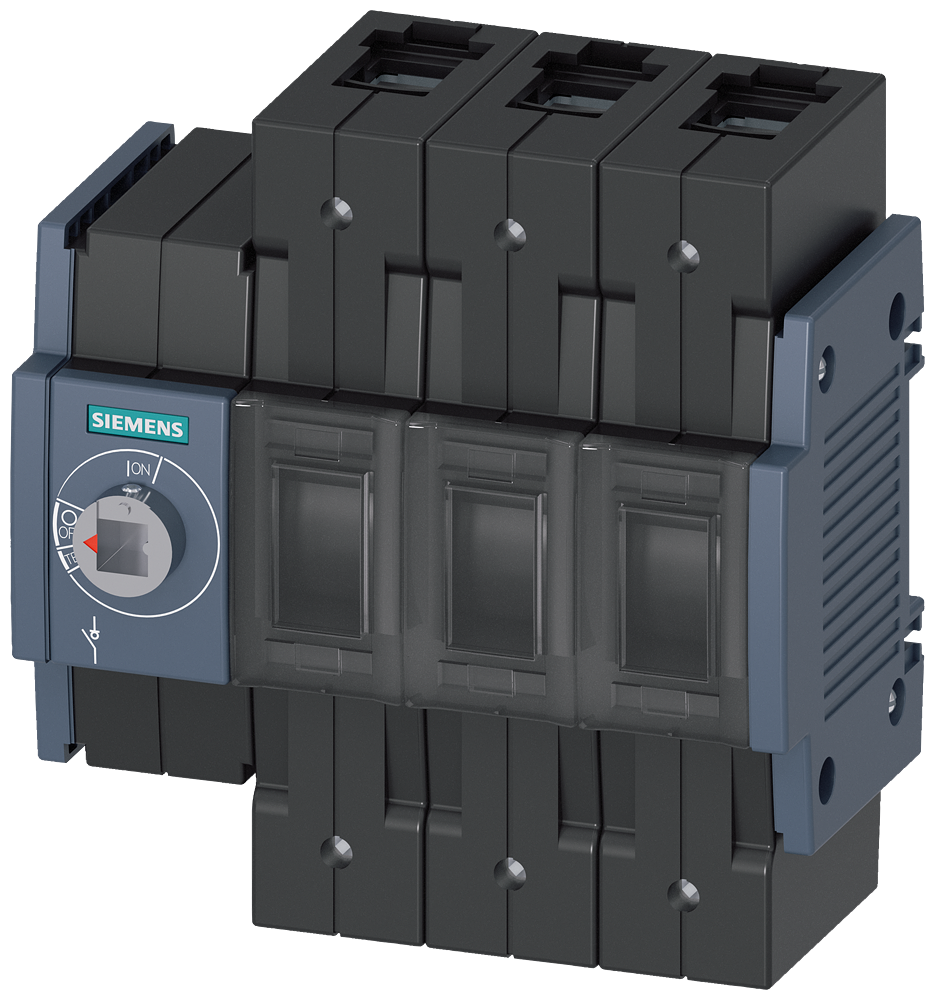 Zátěžový odpojovač 80A, konstr. vel. 2, 3pól. čelní pohon vlevo základní jednotka