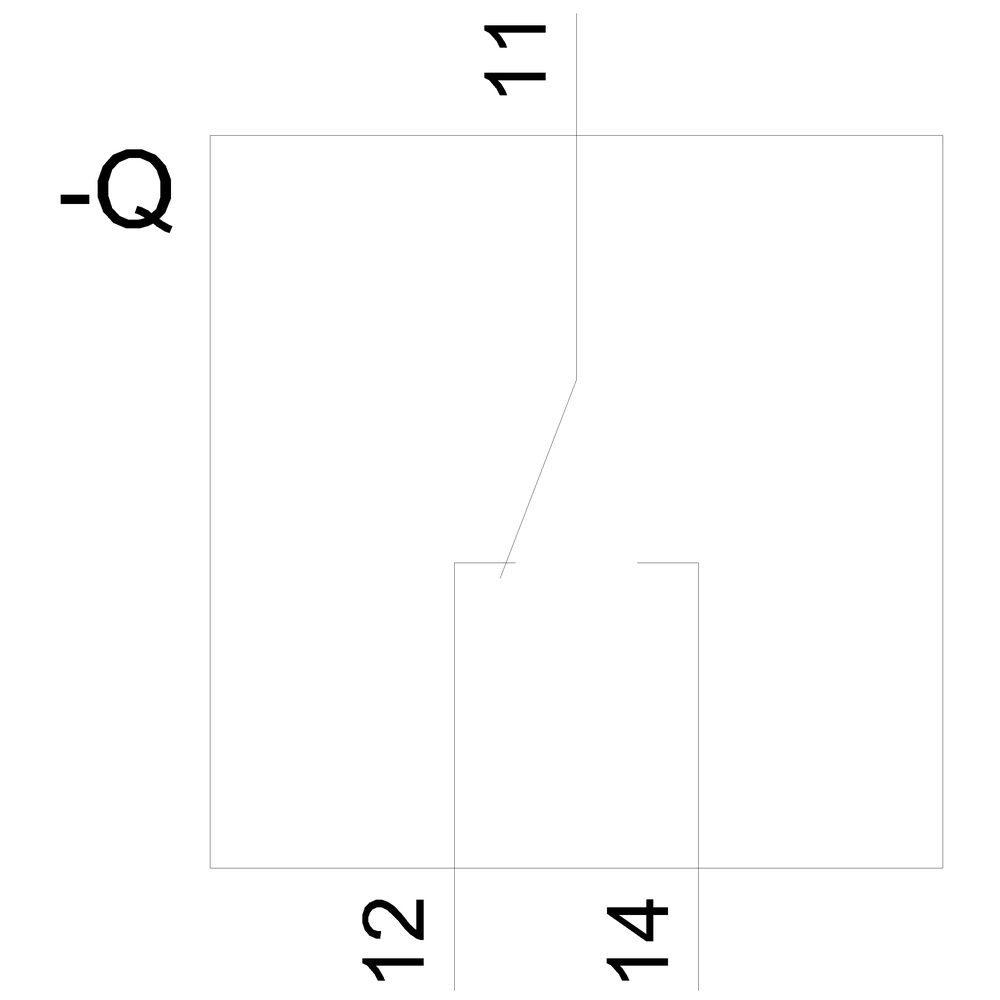 Příslušenství k 3KD konstr. vel. 1/2, 3KF konstr. vel. 1 3KC0 konstr. vel. 1/2, pomocný spínač 1 přepínací kontakt