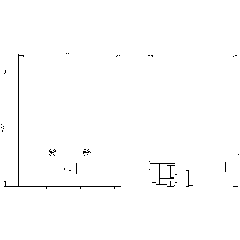 Körvezető-csatlakozókészlet vezérlőkapoccsal 3VA10(1)-hez 1kábel 25…150mm2 (3db)  SENTRON SIEMENS