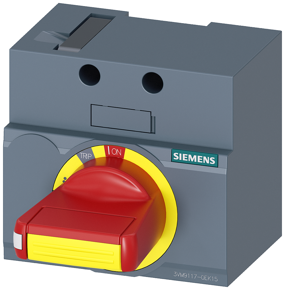 front mounted rotary operator EMERGENCY OFF IEC IP30/40 accessory for: 3VM10/11