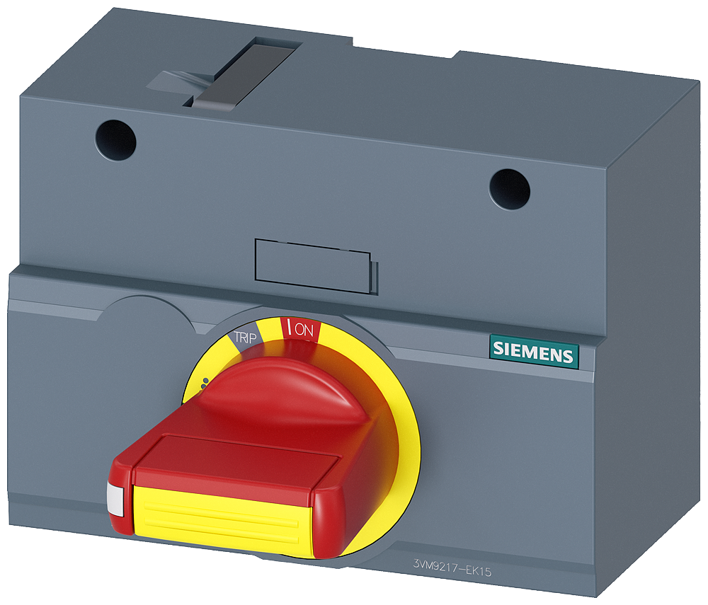 front mounted rotary operator EMERGENCY OFF IEC IP30/40 accessory for: 3VM12