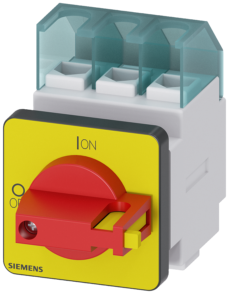 SENTRON, zátěžový odpojovač 3LD, spínač nouzového vypnutí, 3pól., jmenovitý trvalý proud: 25 A