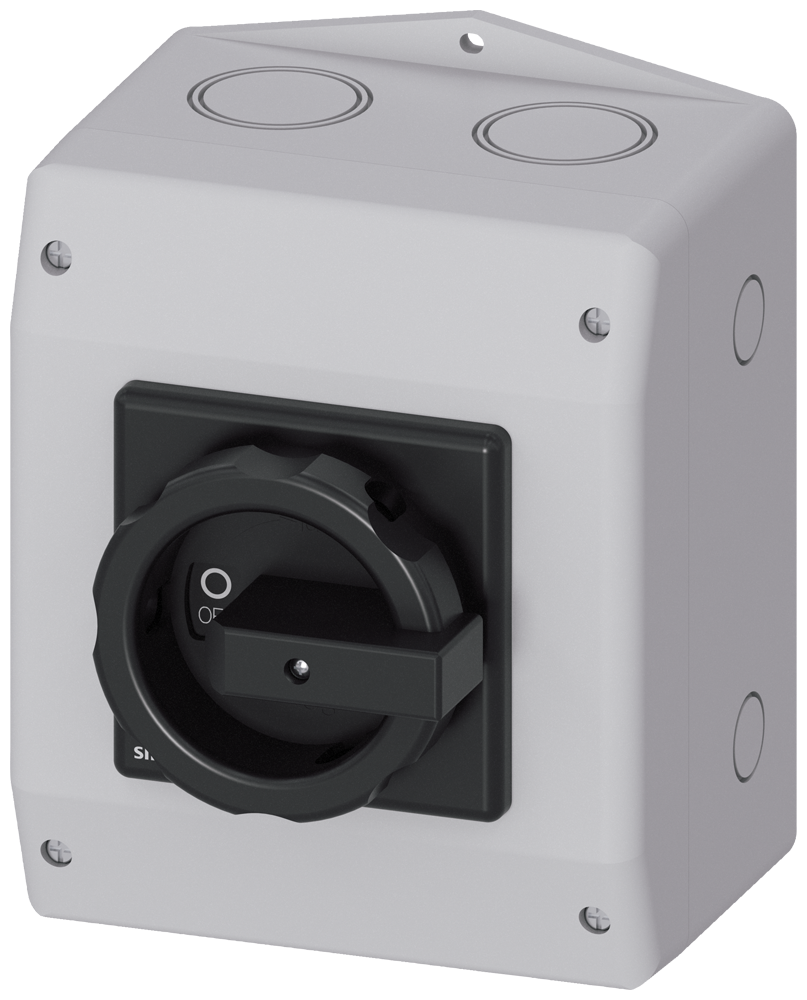 SENTRON, zátěžový odpojovač 3LD, páčkový výkonový spínač, 3pól., jmenovitý trvalý proud: 63 A