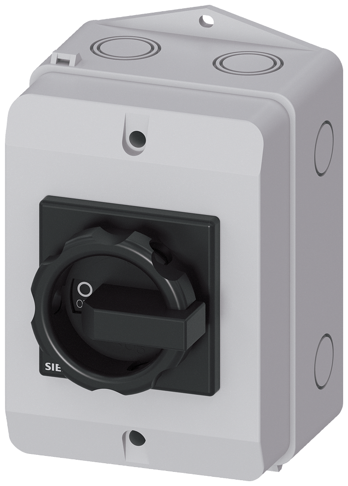 SENTRON, zátěžový odpojovač 3LD, páčkový výkonový spínač, 3pól., jmenovitý trvalý proud: 25 A